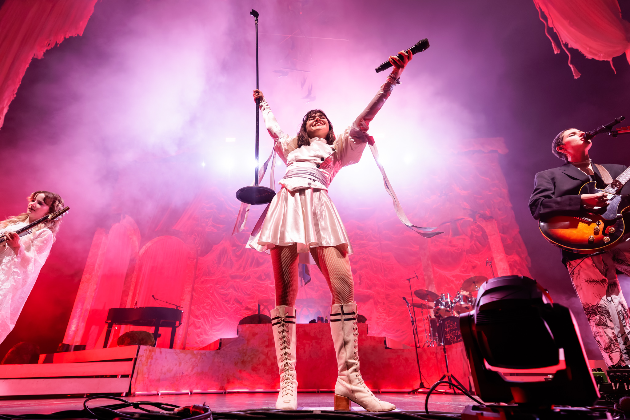 Before Stage Fix — mixed stage light, color cast